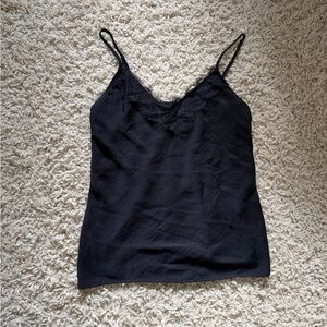 Avec Les Filles Black Lace Cami Top